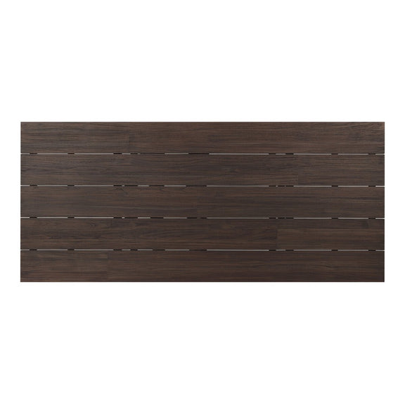 Indie Outdoor Dining Table - Stained Saddle Brown Fsc