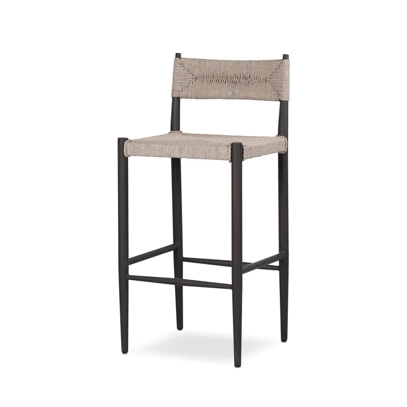 Lomas Outdoor Metal Bar + Counter Stool - Textured Dune