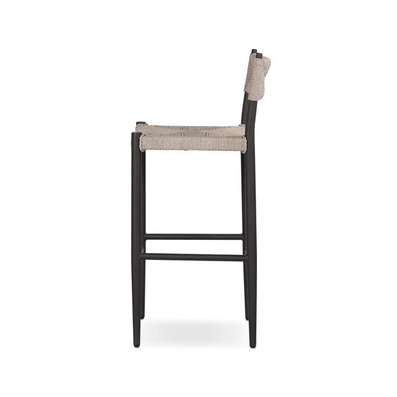 Lomas Outdoor Metal Bar + Counter Stool - Textured Dune