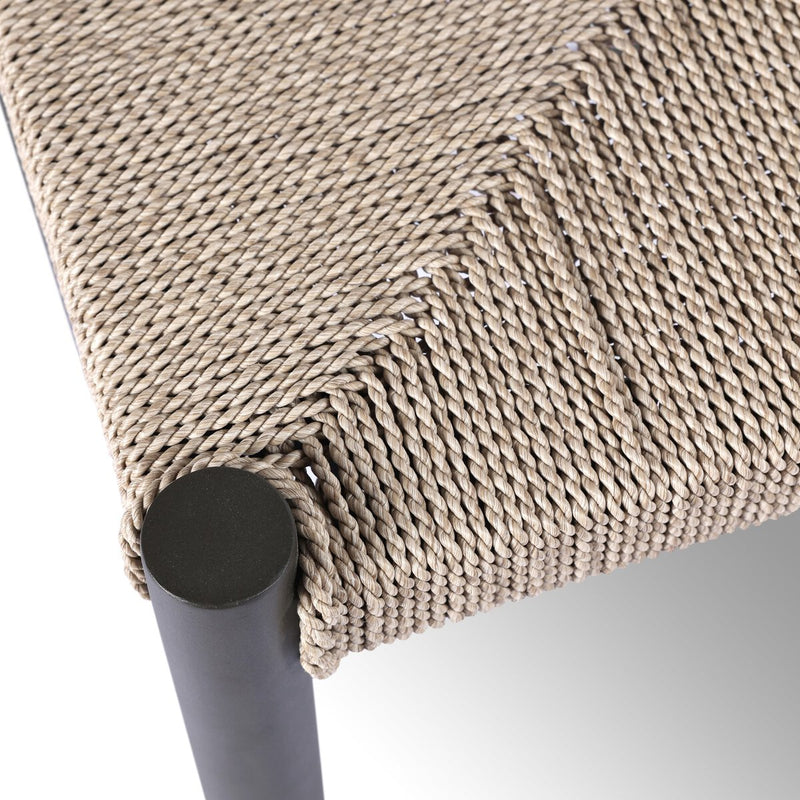 Lomas Outdoor Metal Bar + Counter Stool - Textured Dune