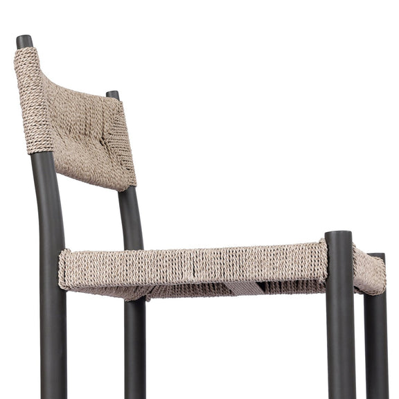 Lomas Outdoor Metal Bar + Counter Stool - Textured Dune