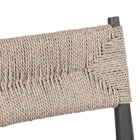 Lomas Outdoor Metal Bar + Counter Stool - Textured Dune