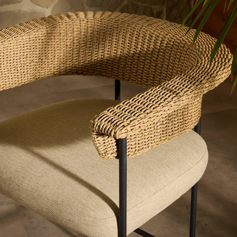 Carrie Outdoor Stool - Ellor Beige