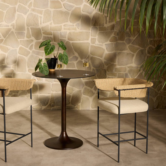 Carrie Outdoor Stool - Ellor Beige