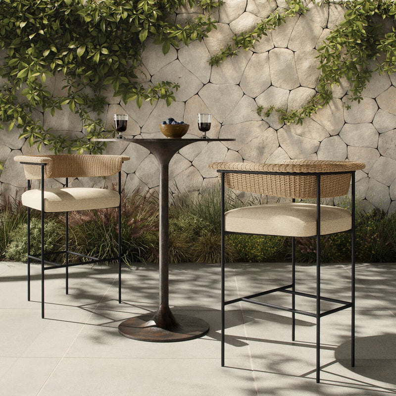 Carrie Outdoor Stool - Ellor Beige