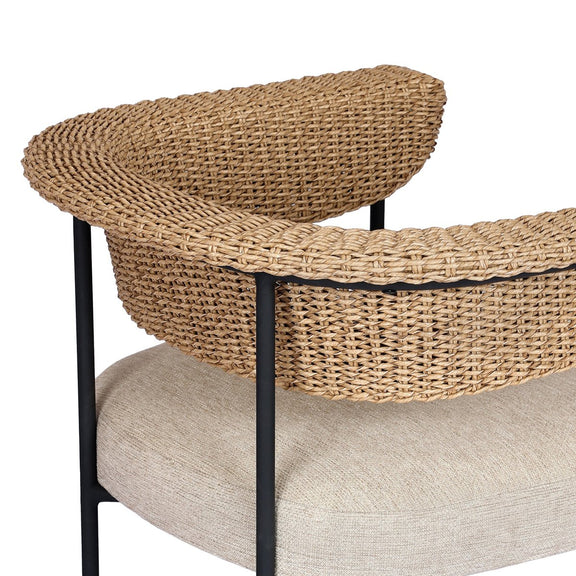 Carrie Outdoor Stool - Ellor Beige