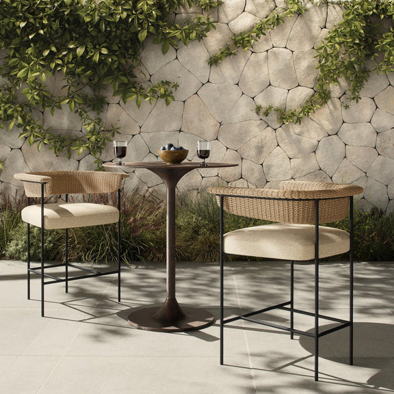 Carrie Outdoor Stool - Ellor Beige