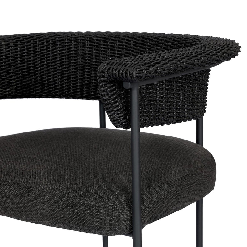 Carrie Outdoor Stool - Ellor Black