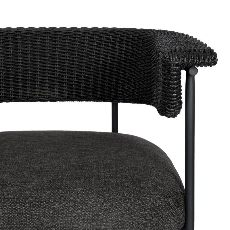 Carrie Outdoor Stool - Ellor Black