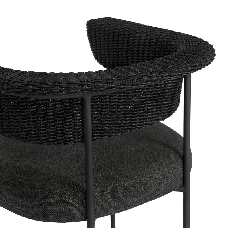 Carrie Outdoor Stool - Ellor Black