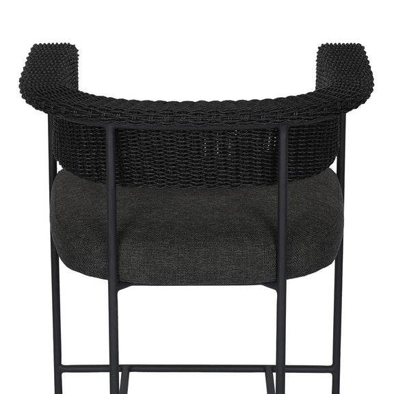 Carrie Outdoor Stool - Ellor Black