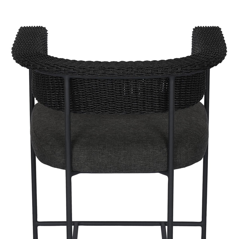 Carrie Outdoor Stool - Ellor Black