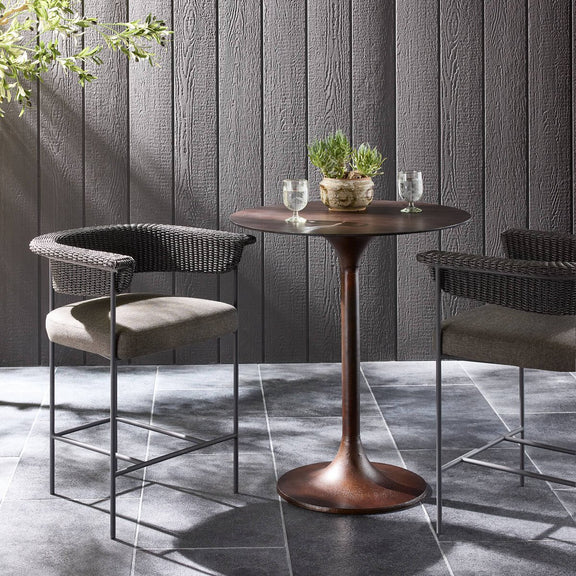 Carrie Outdoor Stool - Ellor Black