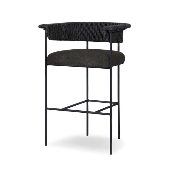 Carrie Outdoor Stool - Ellor Black