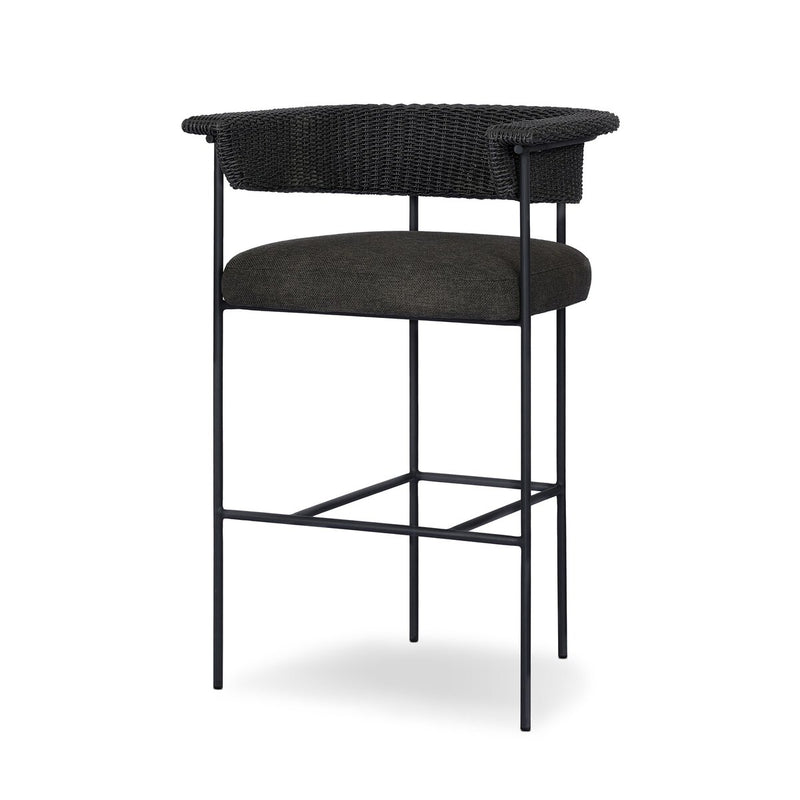 Carrie Outdoor Stool - Ellor Black