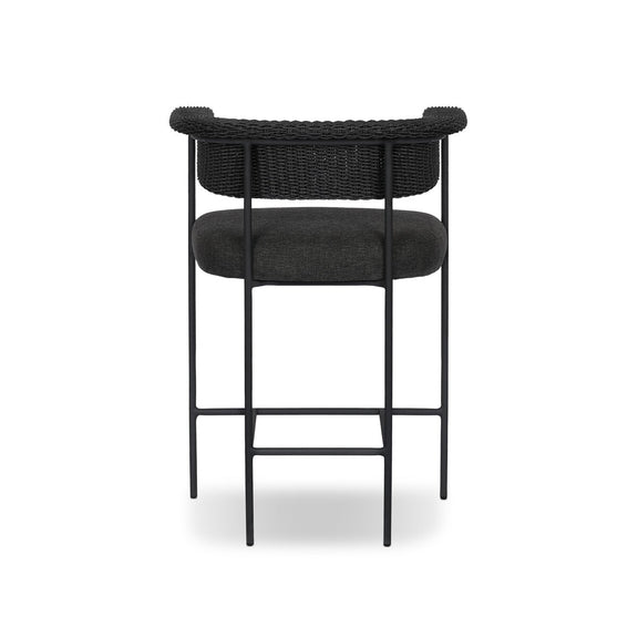 Carrie Outdoor Stool - Ellor Black