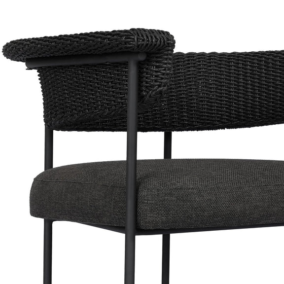 Carrie Outdoor Stool - Ellor Black