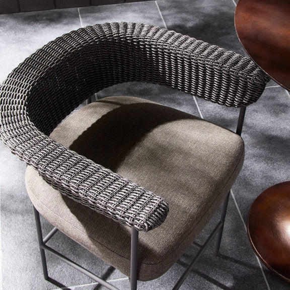 Carrie Outdoor Stool - Ellor Black