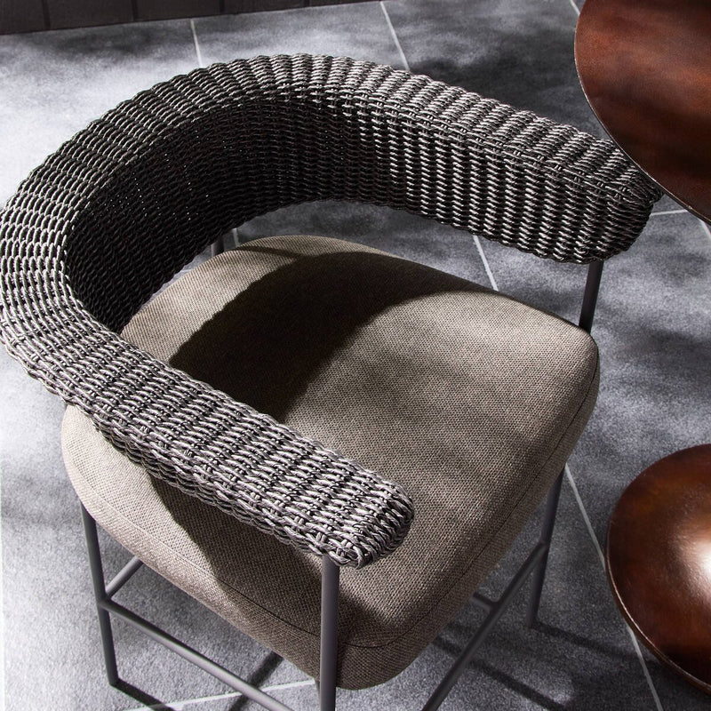 Carrie Outdoor Stool - Ellor Black