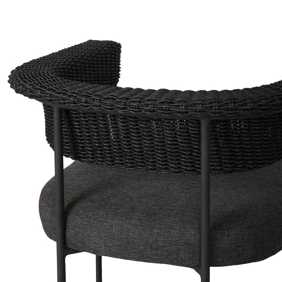 Carrie Outdoor Stool - Ellor Black
