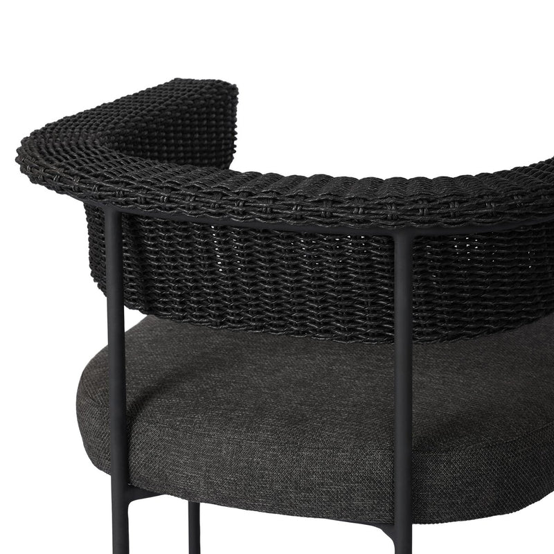 Carrie Outdoor Stool - Ellor Black