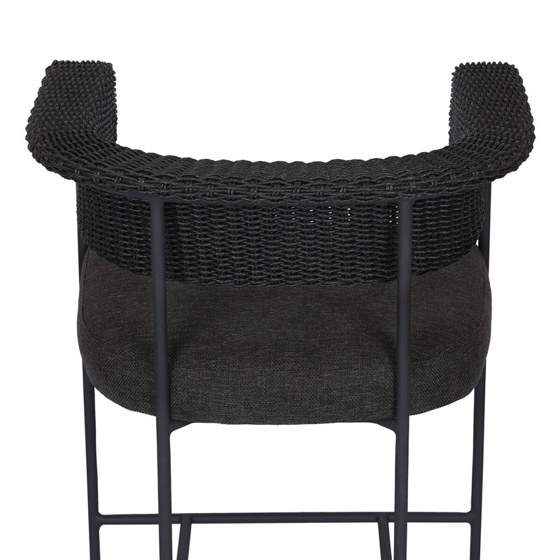Carrie Outdoor Stool - Ellor Black
