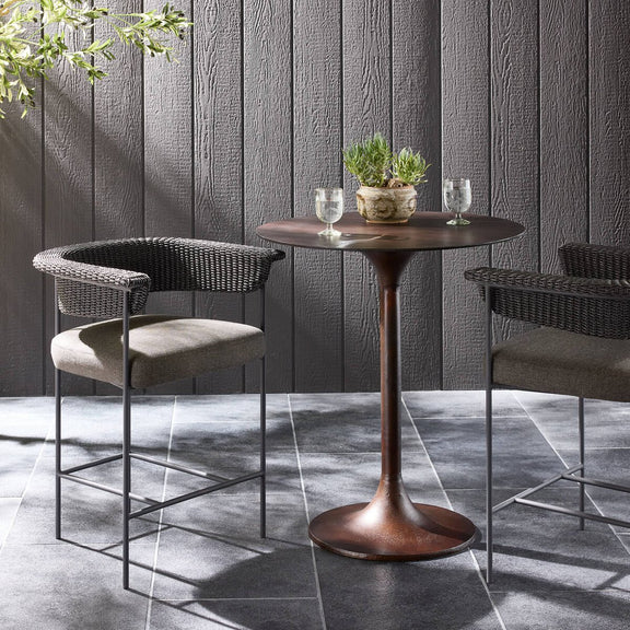 Carrie Outdoor Stool - Ellor Black