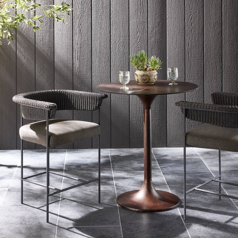 Carrie Outdoor Stool - Ellor Black