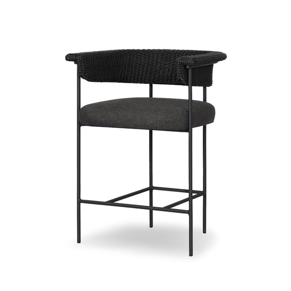 Carrie Outdoor Stool - Ellor Black
