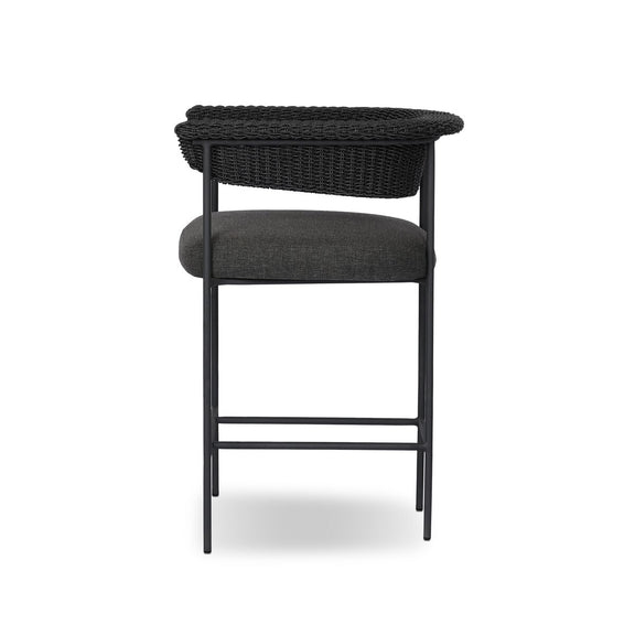 Carrie Outdoor Stool - Ellor Black