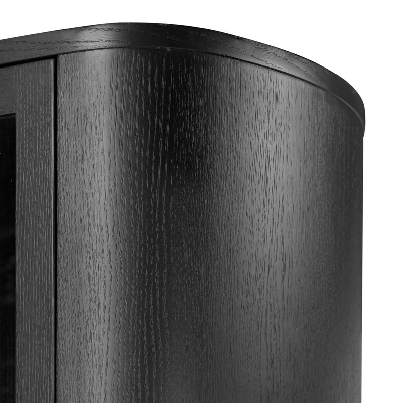 Pilar Cabinet - Charcoal Oak Veneer