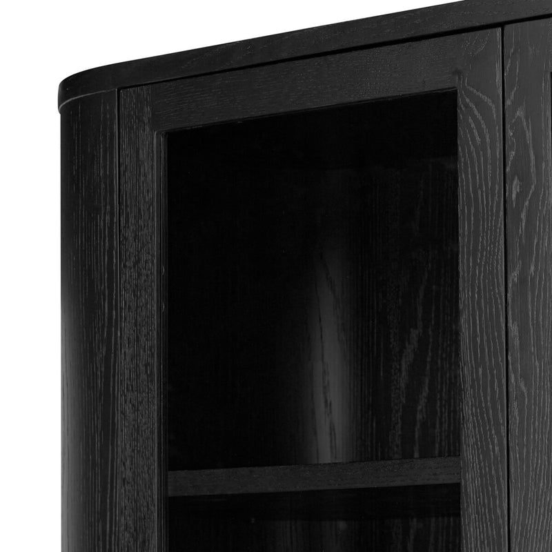 Pilar Cabinet - Charcoal Oak Veneer