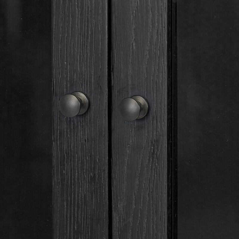 Pilar Cabinet - Charcoal Oak Veneer