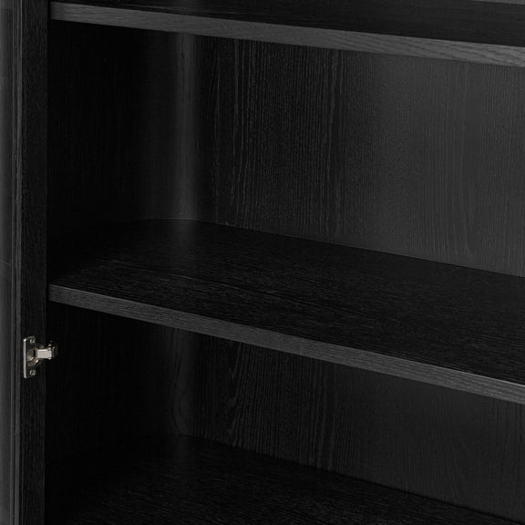Pilar Cabinet - Charcoal Oak Veneer