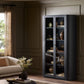 Pilar Cabinet - Charcoal Oak Veneer