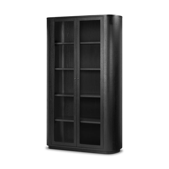 Pilar Cabinet - Charcoal Oak Veneer