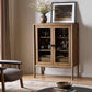 Glenview Bar Cabinet - Weathered Oak