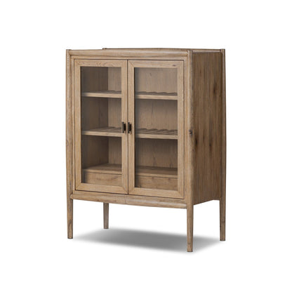 Glenview Bar Cabinet - Weathered Oak