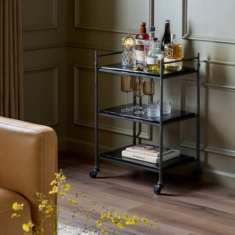 Teagan Bar Cart - Forged Gunmetal