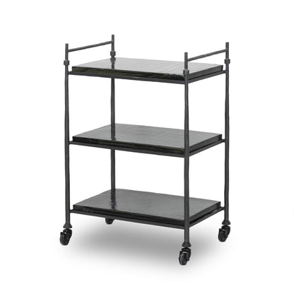 Teagan Bar Cart - Forged Gunmetal