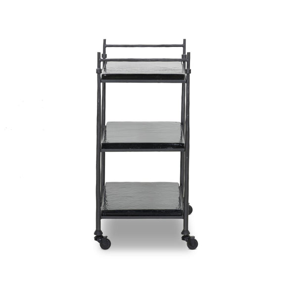 Teagan Bar Cart - Forged Gunmetal