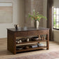 Divina Kitchen Island - Warm Grey Marble