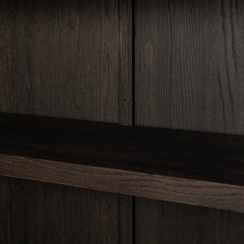 Hepburn Wide Cabinet - Dark Anthracite Oak Veneer