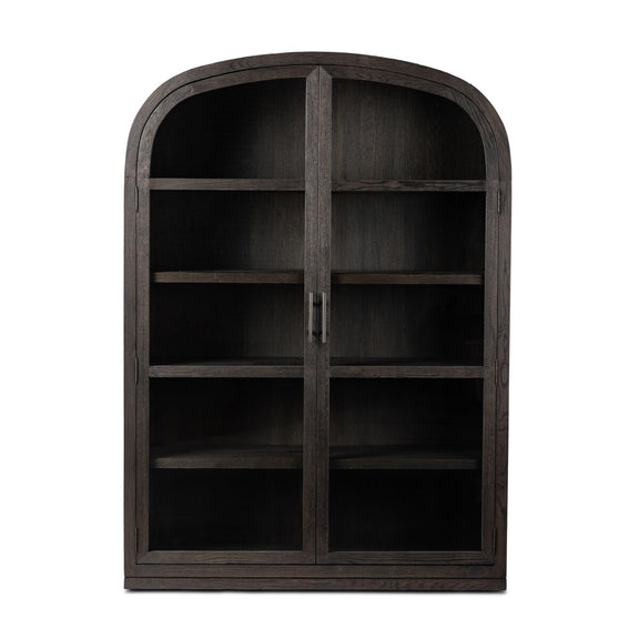 Hepburn Wide Cabinet - Dark Anthracite Oak Veneer