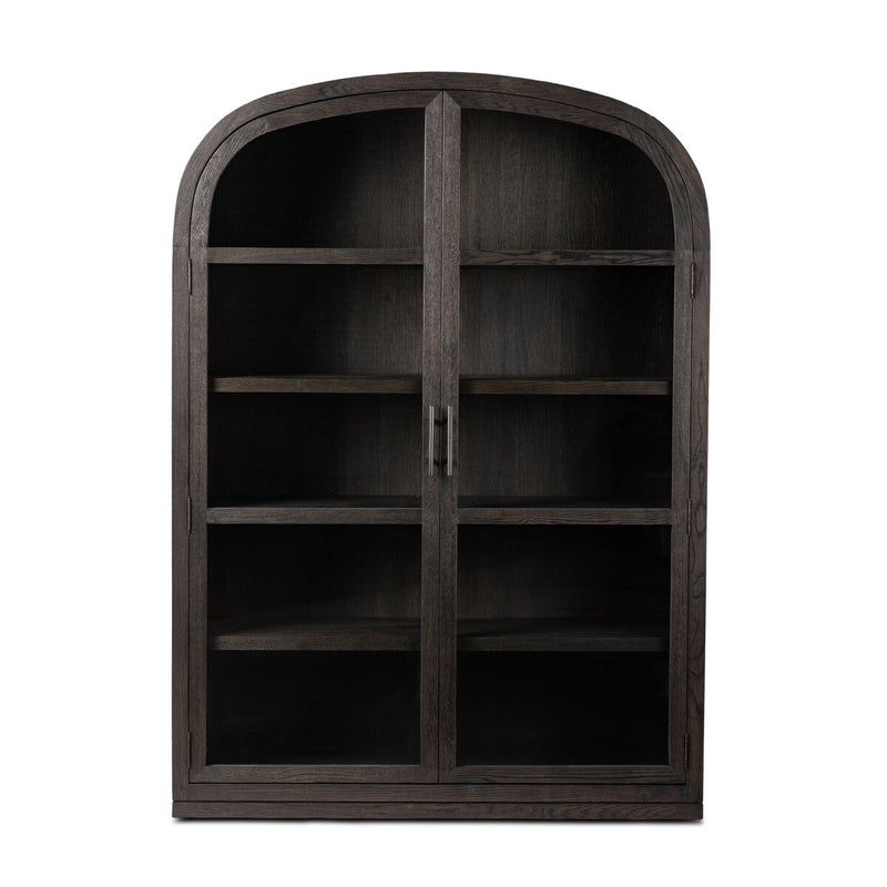 Hepburn Wide Cabinet - Dark Anthracite Oak Veneer