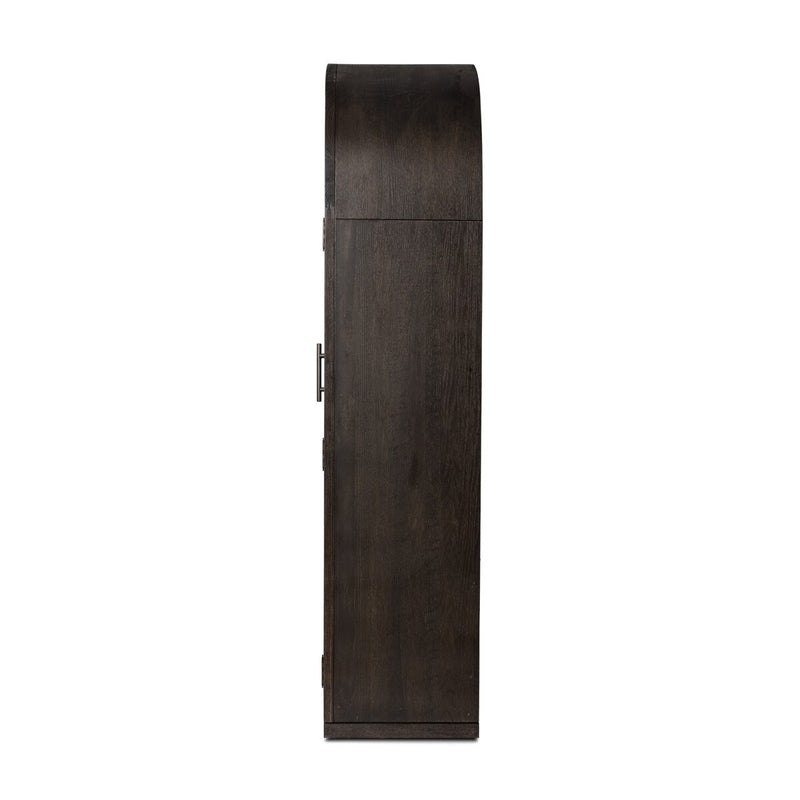 Hepburn Wide Cabinet - Dark Anthracite Oak Veneer