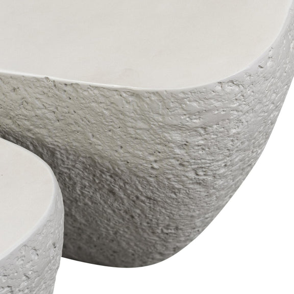 Medina Outdoor Nesting Coffee Tables - Matte Stone
