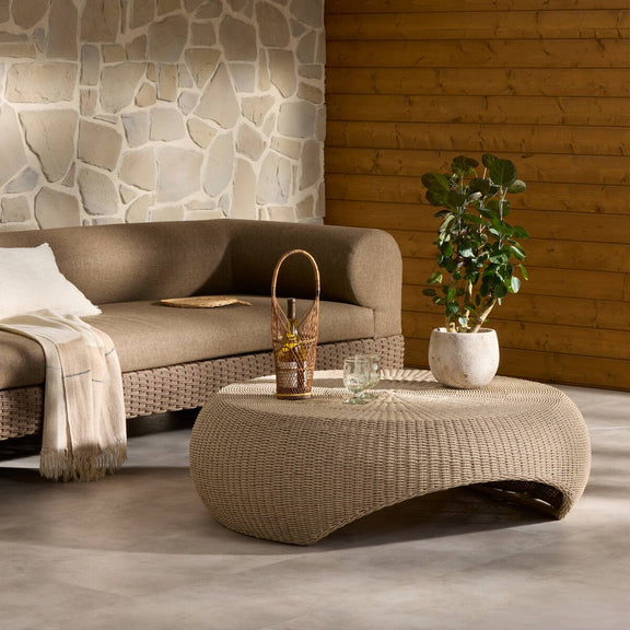 Brock Outdoor Coffee Table - Vintage White