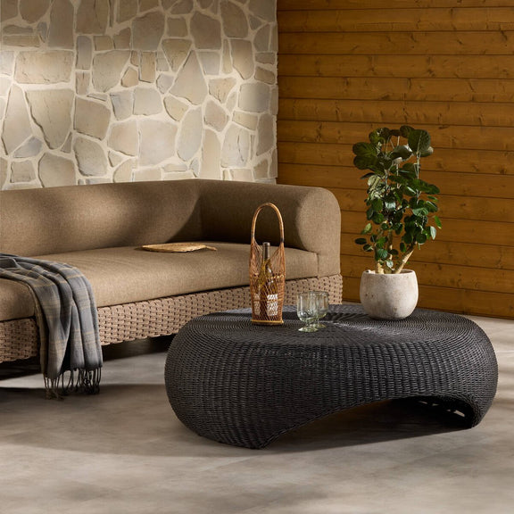 Brock Outdoor Coffee Table - Vintage Coal
