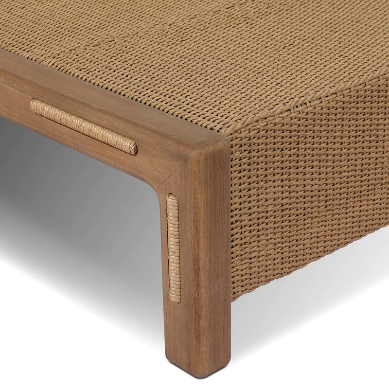 Herrick Outdoor Coffee Table - Stained Toasted Brown-fsc
